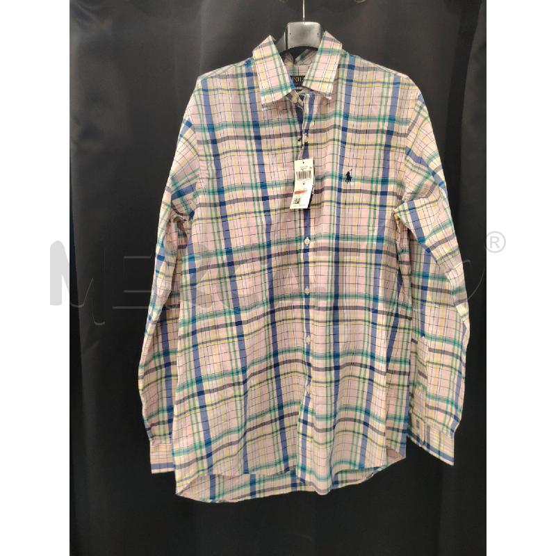 CAMICIA  U RALPH LAUREN QUADRETT BLU RS VE CARTELL | Mercatino dell'Usato Roma eur 1