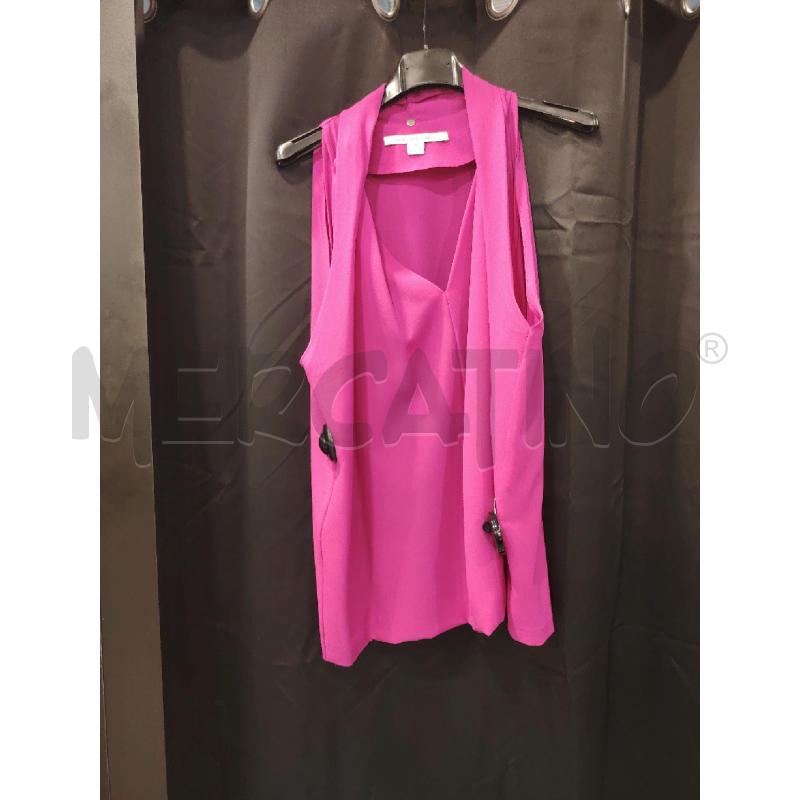 CANOTTA D DIANE VON FURSTENBERG FUCSIA SCOLLO | Mercatino dell'Usato Roma eur 1