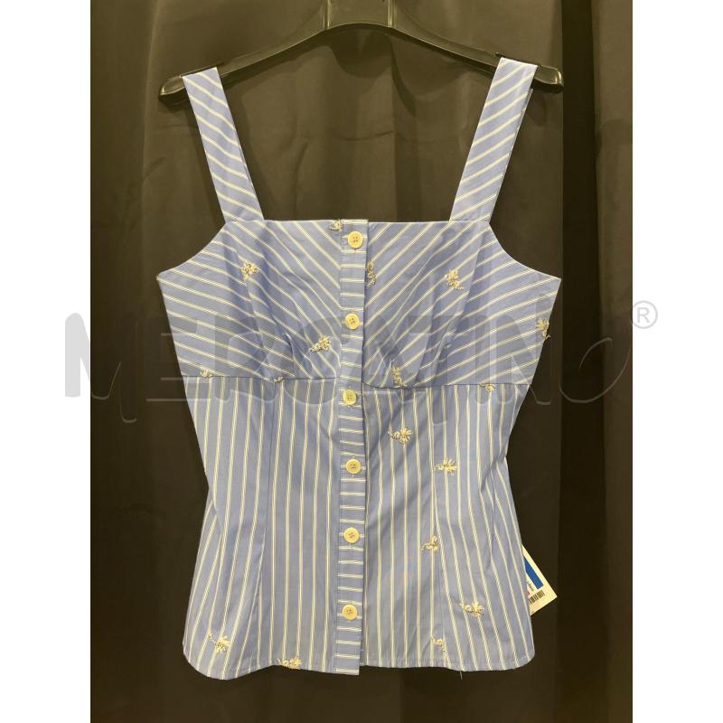 CANOTTA D LIUJO AZZ RIGHE BIA BOTT PAILETTES ARG | Mercatino dell'Usato Roma eur 1