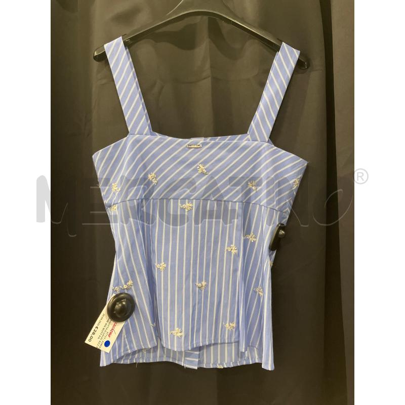 CANOTTA D LIUJO AZZ RIGHE BIA BOTT PAILETTES ARG | Mercatino dell'Usato Roma eur 3