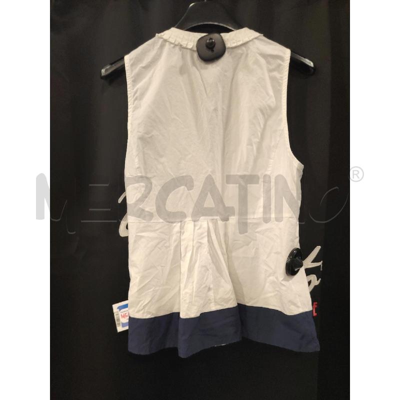 CANOTTA D MAX&CO BIA FONDO BLU PLISSE SCOLLO  | Mercatino dell'Usato Roma eur 3