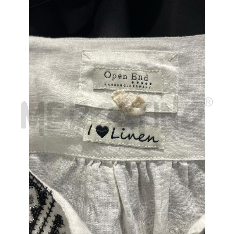 CANOTTA D OPEN END BIA LINO RICAMI NE  | Mercatino dell'Usato Roma eur 2