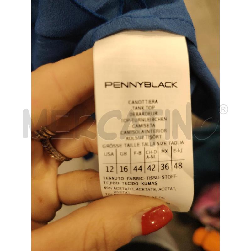 CANOTTA D PENNYBLACK AZZ TRASOP SETA | Mercatino dell'Usato Roma eur 2