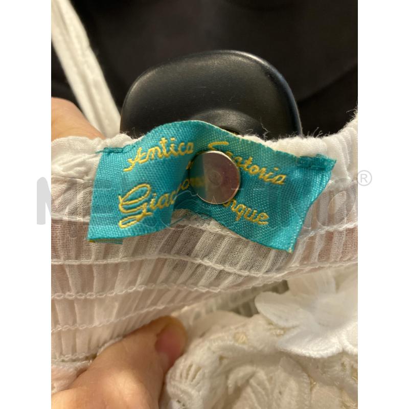 CANOTTIERA D ANTICA SARTORIA BIANCA PIZZO | Mercatino dell'Usato Roma eur 3