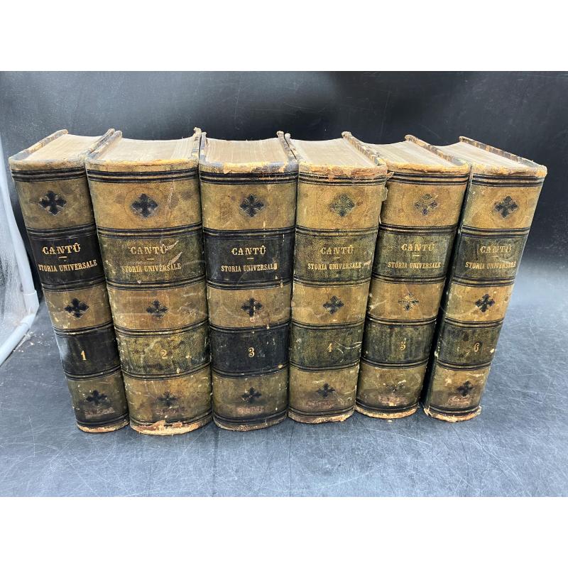 CANTÙ STORIA UNIVERSALE 10 VOLUMI 1854 | Mercatino dell'Usato Roma eur 2