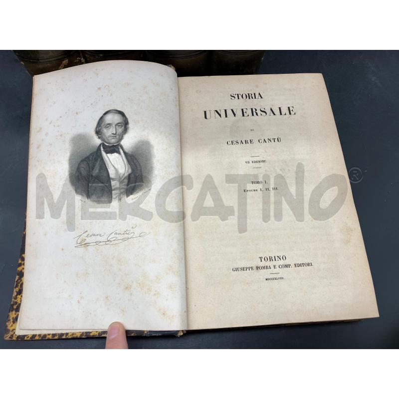 CANTÙ STORIA UNIVERSALE 10 VOLUMI 1854 | Mercatino dell'Usato Roma eur 4
