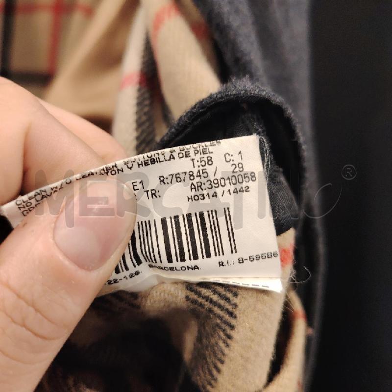 CAPPOTTO U BURBERRY GRI INT TARTAN  | Mercatino dell'Usato Roma eur 4
