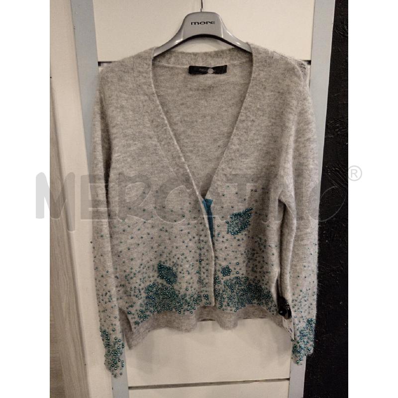 CARDIGAN D NENETTE GRI PERLINE AZZ | Mercatino dell'Usato Roma eur 1