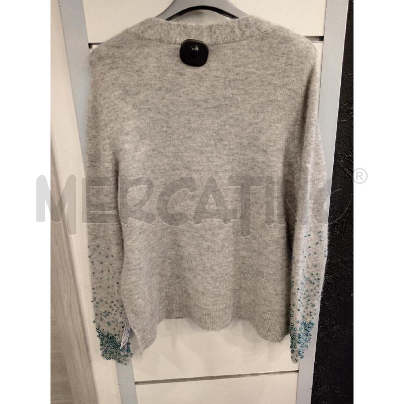 CARDIGAN D NENETTE GRI PERLINE AZZ | Mercatino dell'Usato Roma eur 4