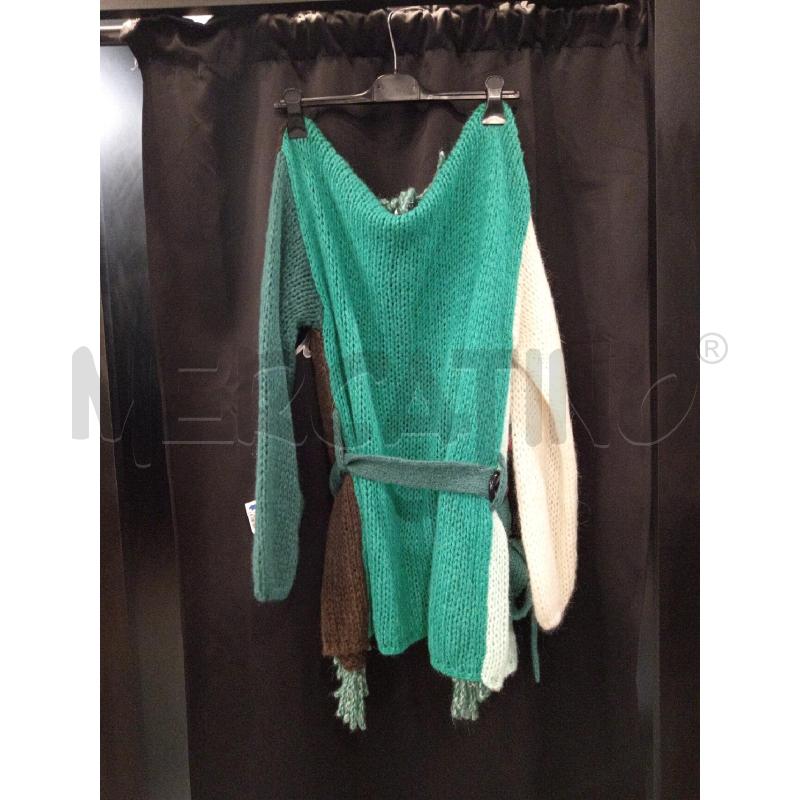 CARDIGAN D SFIZIO STUDIO BIA AZZ FRANGE MOHAIR | Mercatino dell'Usato Roma eur 4