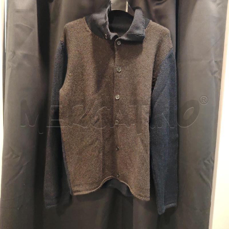 CARDIGAN U FLANELLA GRIGIA MARRONE BLU BOTT | Mercatino dell'Usato Roma eur 1