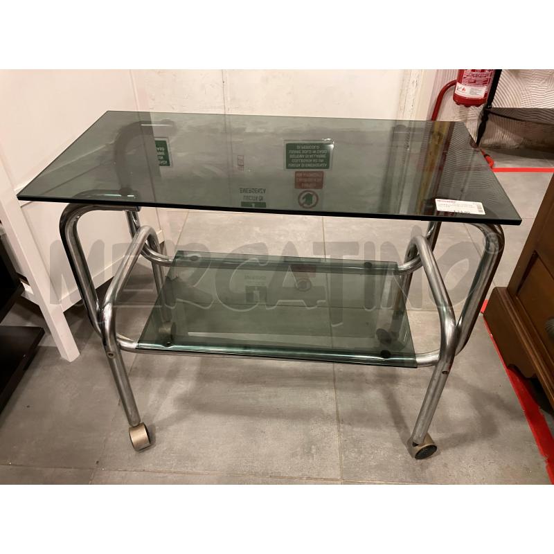 CARRELLO PORTA TV CROMO 2 RIP | Mercatino dell'Usato Roma eur 1