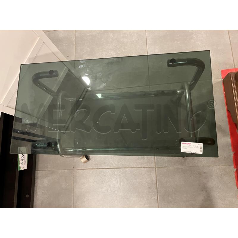 CARRELLO PORTA TV CROMO 2 RIP | Mercatino dell'Usato Roma eur 2