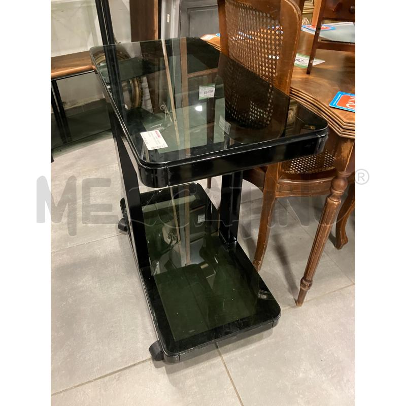 CARRELLO PORTA TV VETRO FUME  | Mercatino dell'Usato Roma eur 2