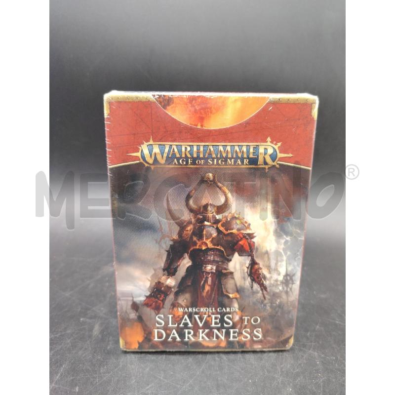 CARTE WARHAMMER SLAVES TO DARKNESS | Mercatino dell'Usato Roma eur 1