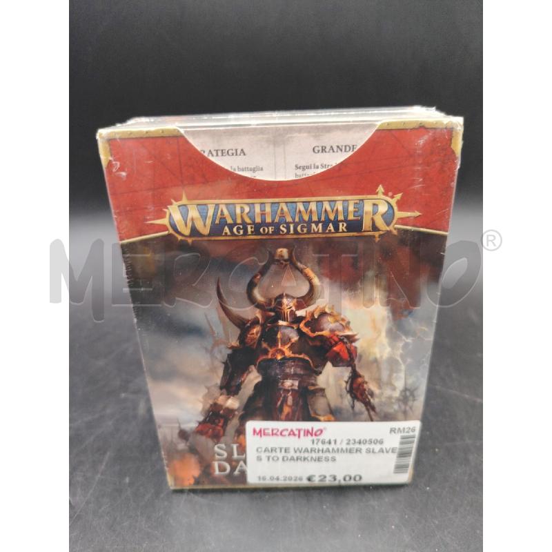 CARTE WARHAMMER SLAVES TO DARKNESS | Mercatino dell'Usato Roma eur 2