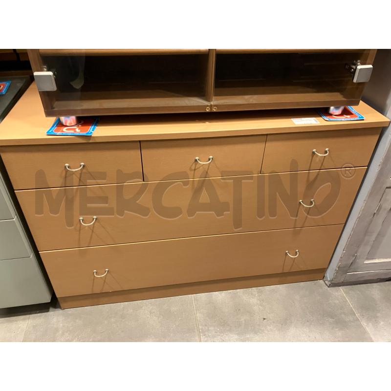 CASSETTIERA 3+2C LEGNO CHIARO | Mercatino dell'Usato Roma eur 1