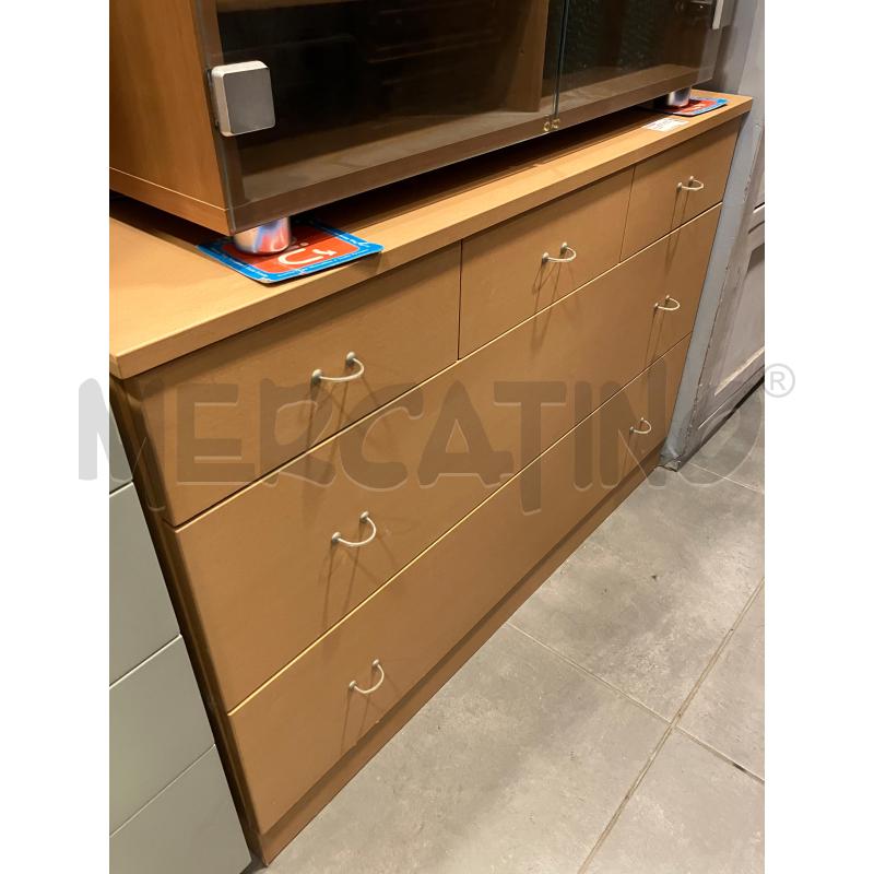 CASSETTIERA 3+2C LEGNO CHIARO | Mercatino dell'Usato Roma eur 2