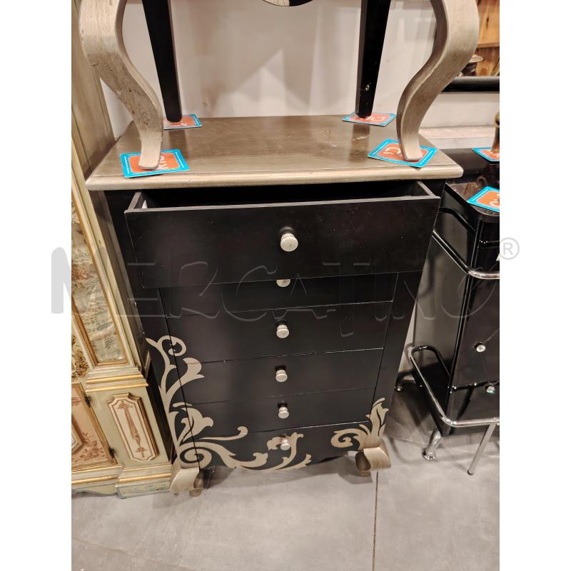 CASSETTIERA 6C+MOBILETTO 2C+SPECCHIO | Mercatino dell'Usato Roma eur 2