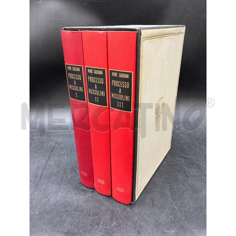 CAUDANA PROCESSO A MUSSOLINI 3 VOL | Mercatino dell'Usato Roma eur 1