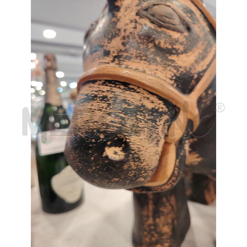 CAVALLO TERRACOTTA NERO  | Mercatino dell'Usato Roma eur 3