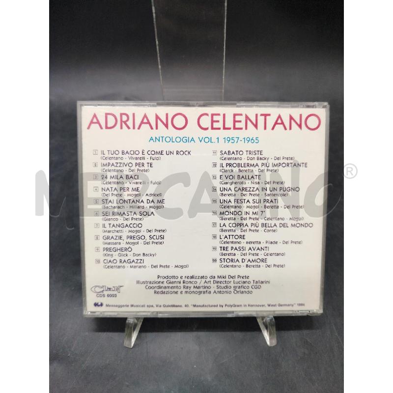 CD ADRIANO CELENTANO ANTOLOGIA 1957-1965 | Mercatino dell'Usato Roma eur 2
