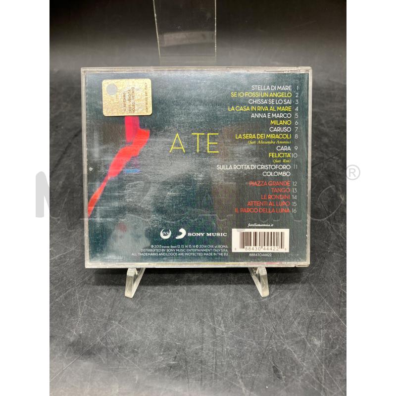 CD FIORELLA MANNOIA A TE | Mercatino dell'Usato Roma eur 2