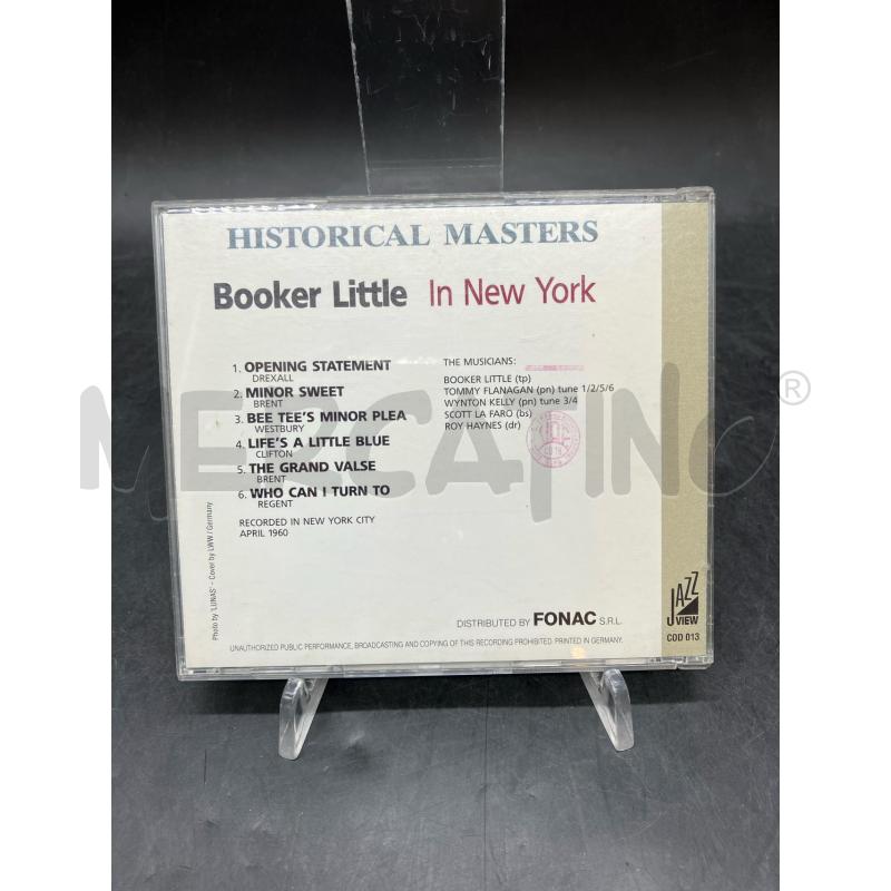 CD HISTORICAL MASTERS BOOKER LITTLE | Mercatino dell'Usato Roma eur 2