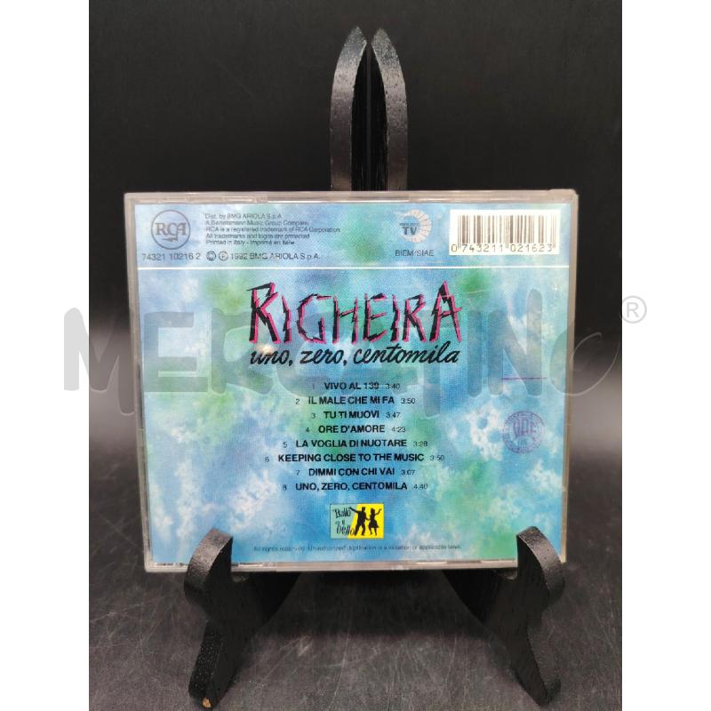 CD RIGHEIRA UNO ZERO CENTOMILA | Mercatino dell'Usato Roma eur 2