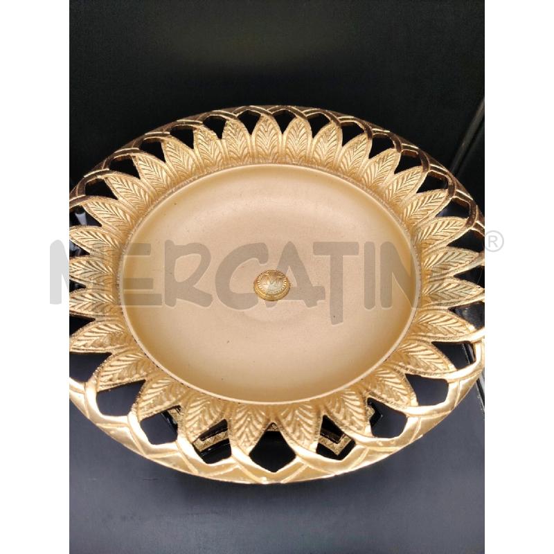 CENTROTAVOLA MET NERO INSERTI DOR | Mercatino dell'Usato Roma eur 2