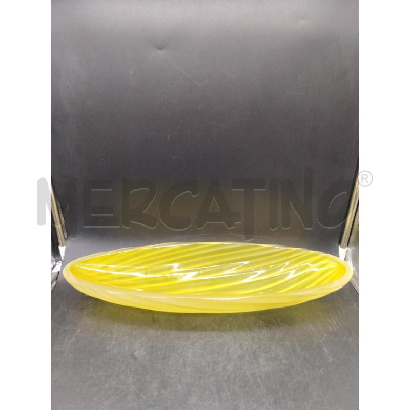 CENTROTAVOLA  VETRO GIALLO | Mercatino dell'Usato Roma eur 1