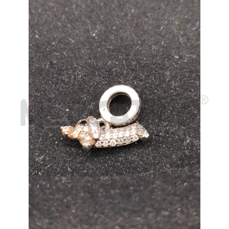 CHARM PANDORA BASSOTTO STRASS | Mercatino dell'Usato Roma eur 1