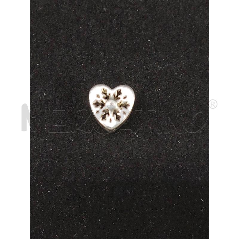 CHARM PANDORA CUORE FIOCCO DI NEVE | Mercatino dell'Usato Roma eur 1