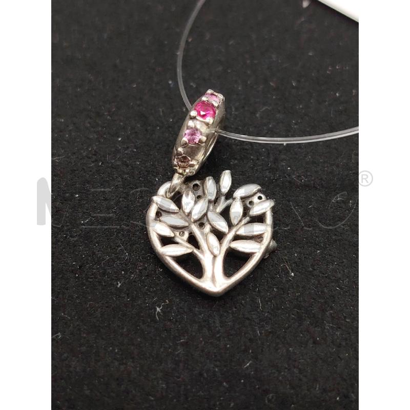 CHARM PANDORA CUORE PENDENTE ALBERO VIO | Mercatino dell'Usato Roma eur 2