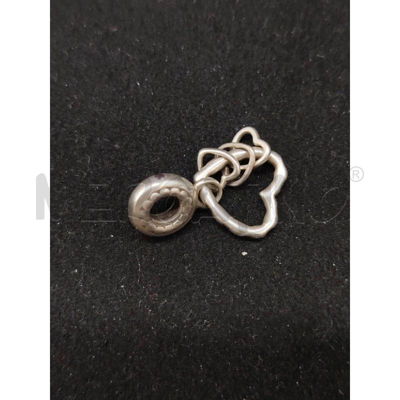 CHARM PANDORA CUORE+TRE CUORI PICC | Mercatino dell'Usato Roma eur 2