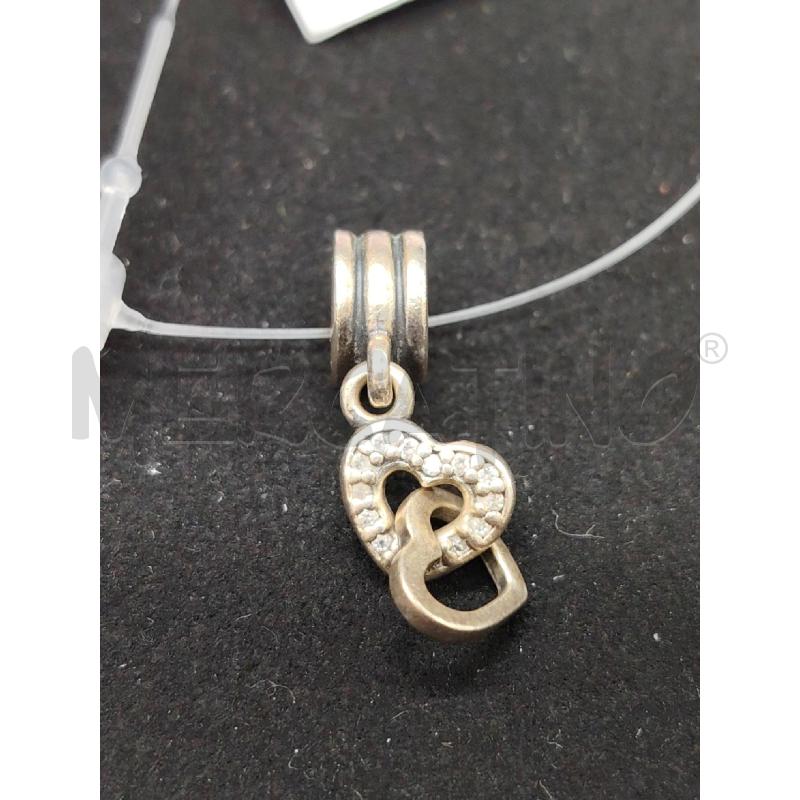 CHARM PANDORA CUORICINI PENDENTI | Mercatino dell'Usato Roma eur 1