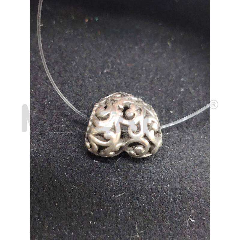CHARM PANDORA CUOR RICAMI  BOMBATO | Mercatino dell'Usato Roma eur 1
