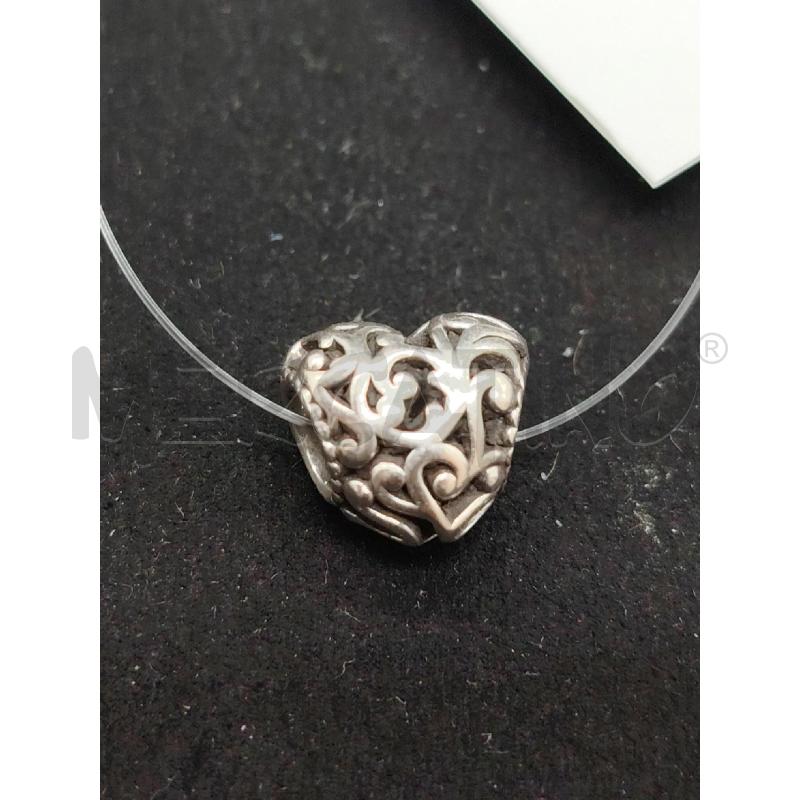 CHARM PANDORA CUOR RICAMI  BOMBATO | Mercatino dell'Usato Roma eur 2