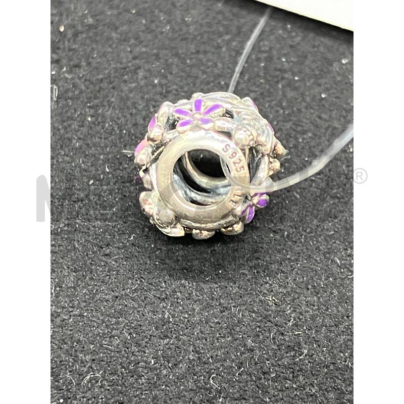 CHARM PANDORA FIORI VIO | Mercatino dell'Usato Roma eur 3