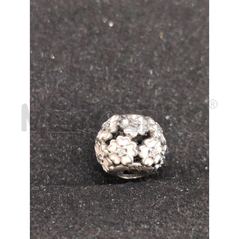 CHARM PANDORA PALLA FIORI RS | Mercatino dell'Usato Roma eur 1
