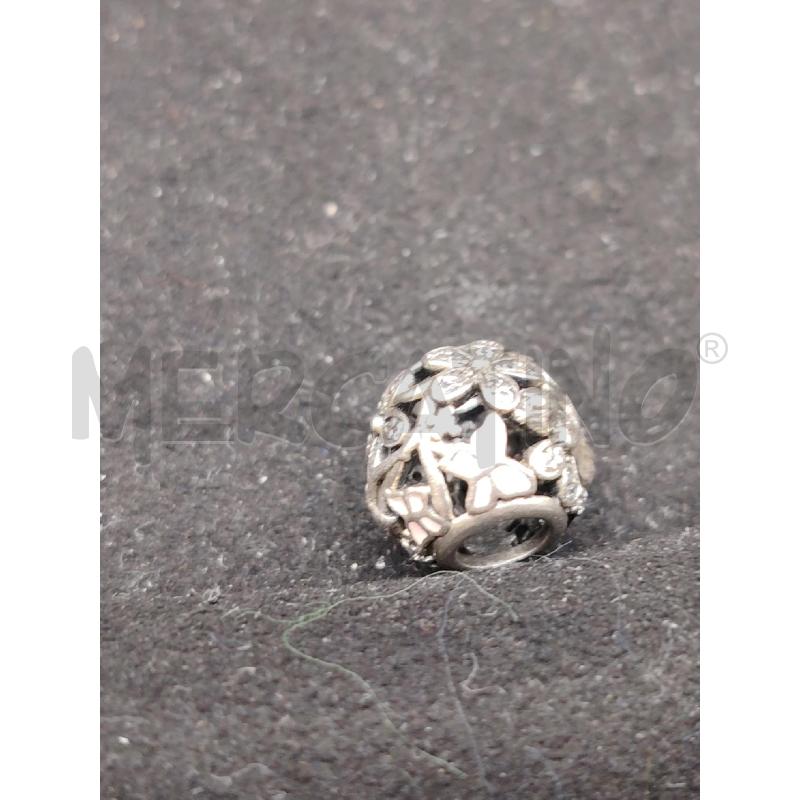 CHARM PANDORA PALLINA FIORI STRASS FAFALLINE | Mercatino dell'Usato Roma eur 1