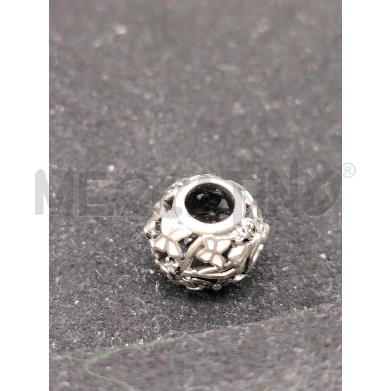 CHARM PANDORA PALLINA FIORI STRASS FAFALLINE | Mercatino dell'Usato Roma eur 2