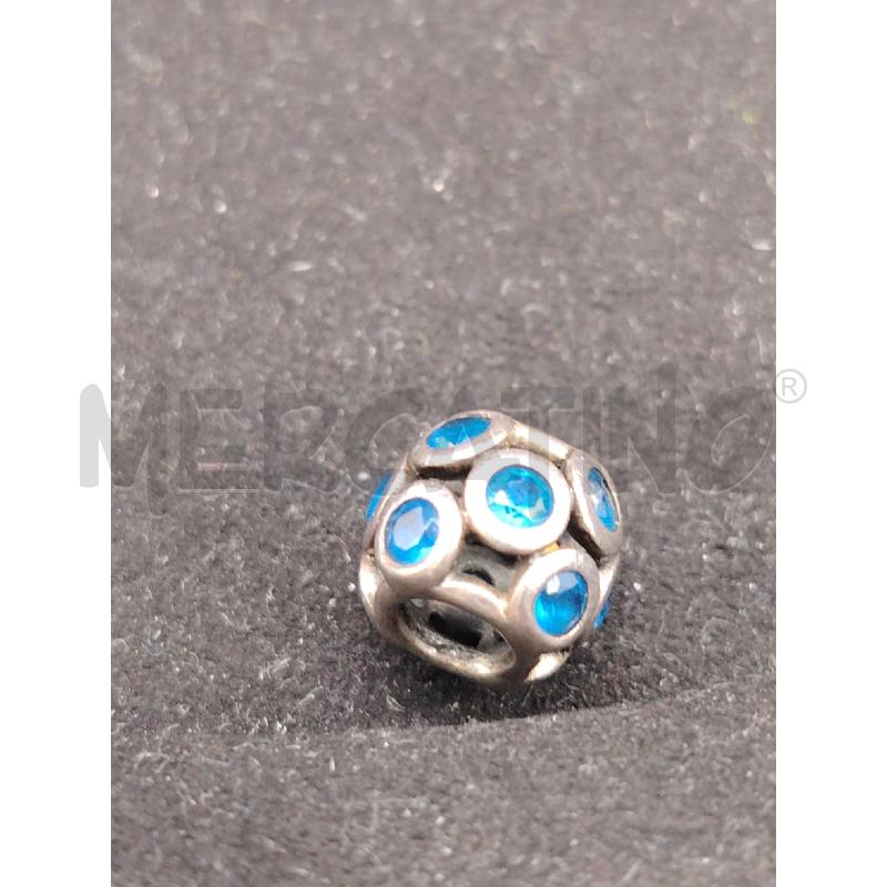 CHARM PANDORA PIETRINE BLU | Mercatino dell'Usato Roma eur 1