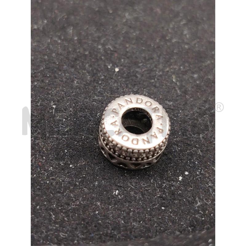 CHARM PANDORA ROTELLA CUORICINI STRASS | Mercatino dell'Usato Roma eur 2