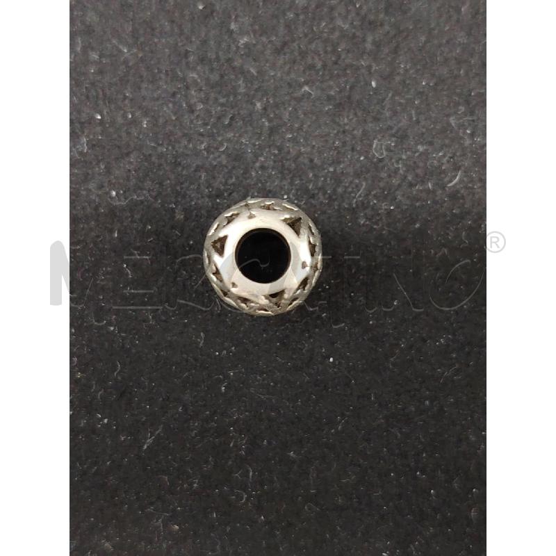 CHARM PANDORA SFERA FIORI MET GRI | Mercatino dell'Usato Roma eur 2