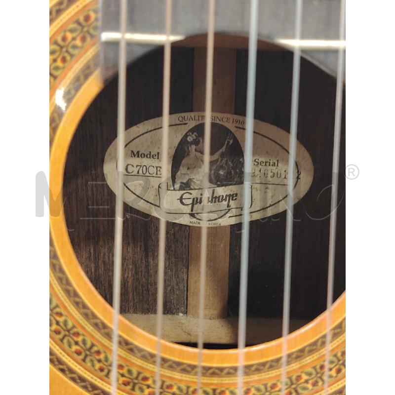 CHITARRA ACUSTICA ELETTRIFICATA EPIPHONE C70CE | Mercatino dell'Usato Roma eur 3