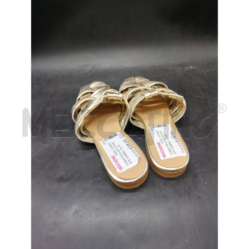 CIABATTE D GET IT DORATE GABBIA | Mercatino dell'Usato Roma eur 2