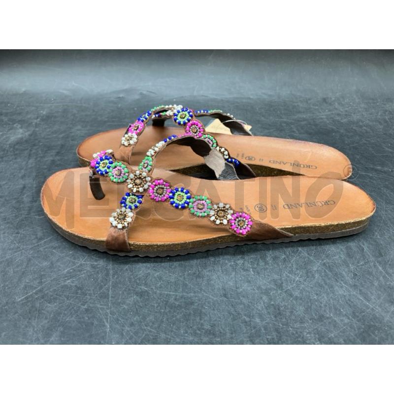 CIABATTE D GRUNLAND INCROCIO FIORI PERLINE | Mercatino dell'Usato Roma eur 3