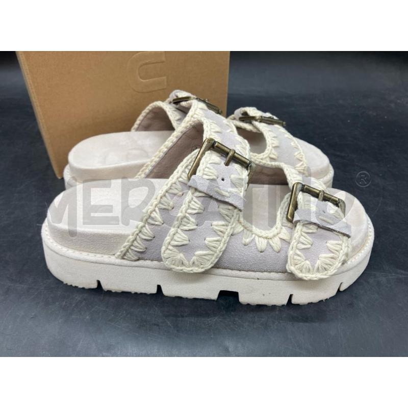 CIABATTE D MOU SCATO BEIGE DUE FIBBIE | Mercatino dell'Usato Roma eur 3
