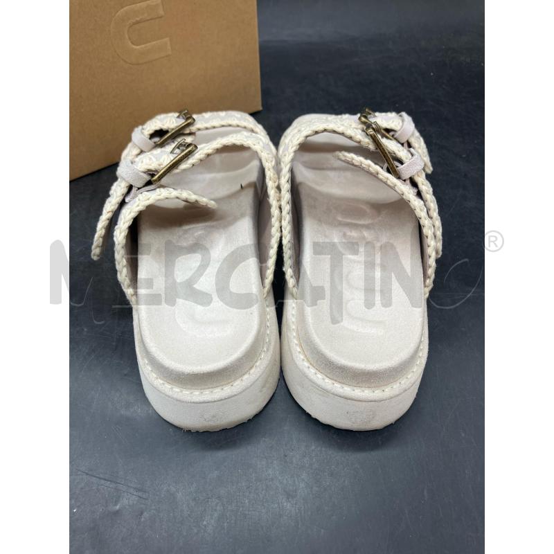 CIABATTE D MOU SCATO BEIGE DUE FIBBIE | Mercatino dell'Usato Roma eur 4